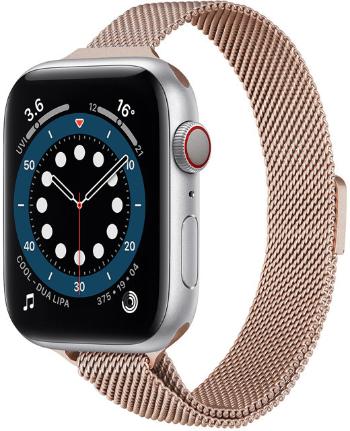 4wrist Ocelový milánský tah pro Apple Watch - Rose Gold 38/40/41 mm