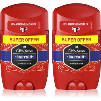 Old Spice Captain tuhý deodorant pro muže 2x50 ml