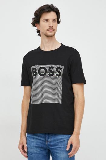 Bavlněné tričko BOSS Boss Athleisure , s potiskem