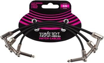 Ernie Ball 6” Flat Ribbon Patch Cable 3-Pack