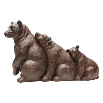 Sada 2 ks – Dekorativní předmět Relaxed Bear Family