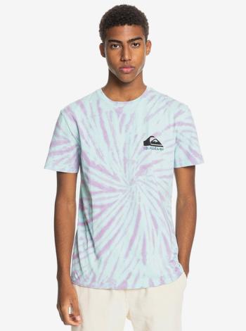 Modrofialové pánské tričko Quiksilver SLOW LIGHT BLUE TINT