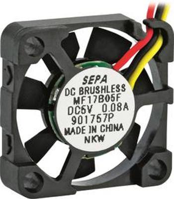 Axiální ventilátor SEPA MF17B05FSE 111111657, 5 V/DC, 15 dB, (d x š x v) 17 x 17 x 4.5 mm