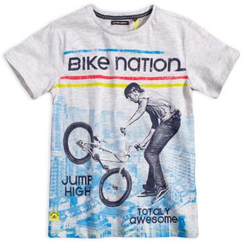 Chlapecké tričko LEMON BERET BIKE NATION šedé Velikost: 152