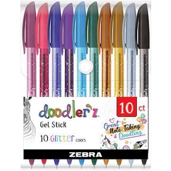 ZEBRA PEN Doodler´z s glitry - sada 10 ks (02619)