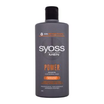 Syoss Men Power Shampoo 440 ml šampon pro muže na oslabené vlasy; proti vypadávání vlasů