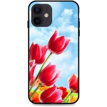 TopQ iPhone 12 silikon Tulips 55106 (Sun-55106)