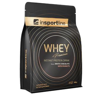 Protein inSPORTline WHEY Premium 700g  bílá čokoláda s arašídy