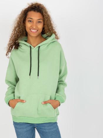 SVĚTLE ZELENÁ MIKINA S KAPUCÍ -AP-BL-AP-3002.87-LIGHT GREEN Velikost: XL