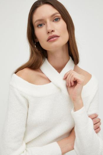 Vlněný svetr Answear Lab dámský, bílá barva, lehký