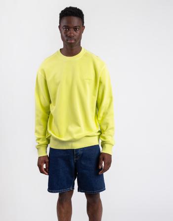 Carhartt WIP Duster Script Sweat Arctic Lime garment dyed S