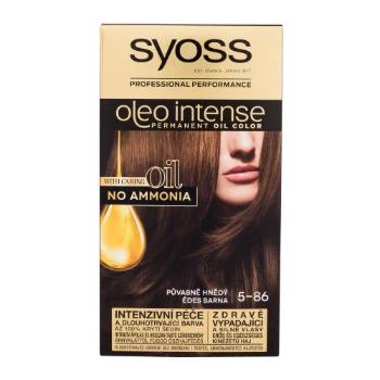 Syoss Oleo Intense Permanent Oil Color 50 ml barva na vlasy pro ženy 5-86 Sweet Brown na barvené vlasy