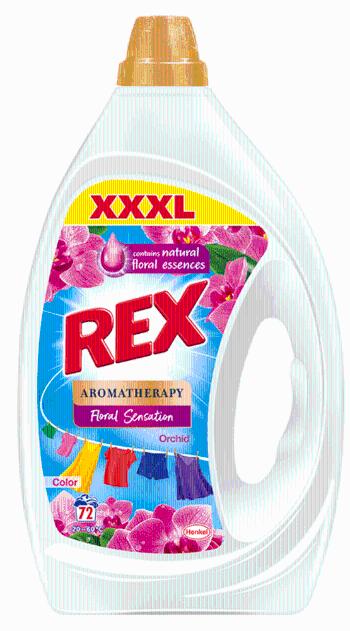 Rex prací gel Aromatherapy Orchid Color 72 praní, 3,24 l