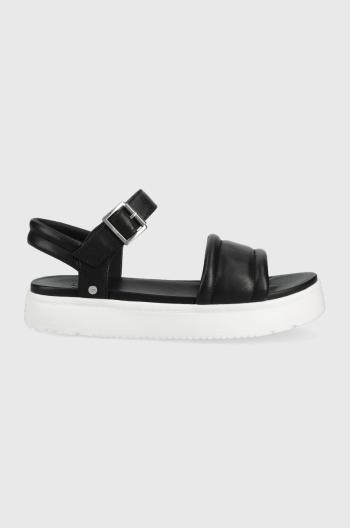 Kožené sandály UGG Zayne Ankle Strap dámské, černá barva