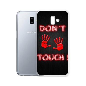 TopQ Samsung J6+ silikon Don't touch red 34044 (Sun-34044)