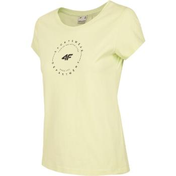 4F WOMEN'S T-SHIRT Dámské tričko, žlutá, velikost M