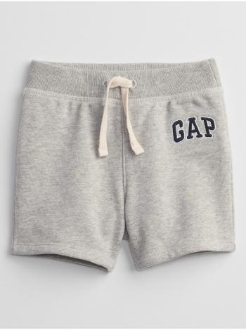 Šedé klučičí baby kraťasy GAP Logo pull-on shorts