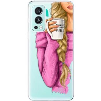 iSaprio My Coffe and Blond Girl pro OnePlus Nord 2 5G (coffblon-TPU3-opN2-5G)