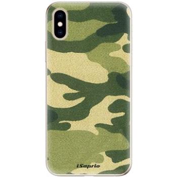 iSaprio Green Camuflage 01 pro iPhone XS (greencam01-TPU2_iXS)