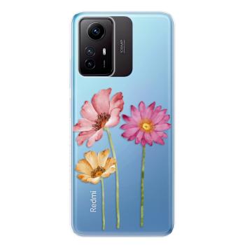 Odolné silikonové pouzdro iSaprio - Three Flowers - Xiaomi Redmi Note 12S