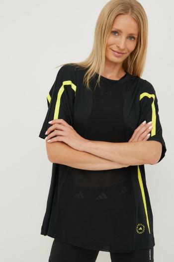 Běžecké tričko adidas by Stella McCartney Truepace černá barva