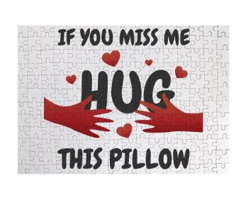 Puzzle A3 130 dílků Hug this pillow