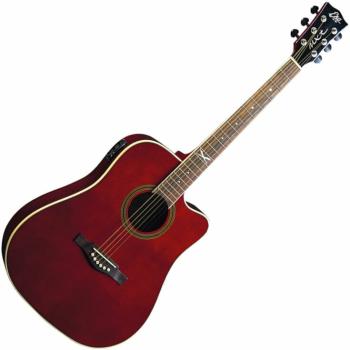 Eko guitars NXT D100ce Red Elektroakustická kytara Dreadnought