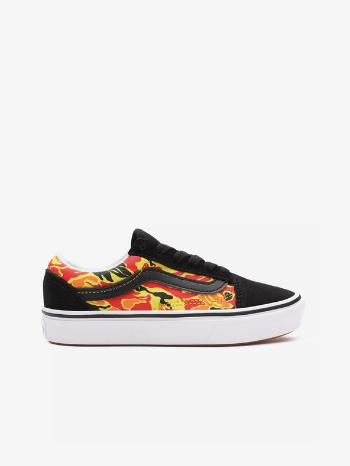 Vans Flame Camo ComfyCush Old Skool Tenisky dětské Černá