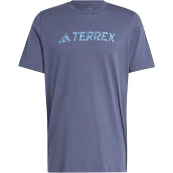 adidas TERREX TEE Pánské outdoorové tričko, tmavě modrá, velikost