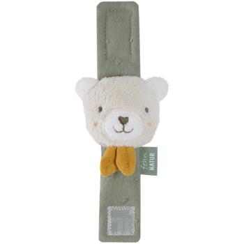 BABY FEHN fehnNATUR Wrist Rattle Bear chrastítko na ruku 1 ks