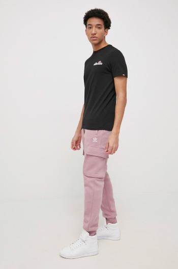Kalhoty adidas Originals Adicolor HE6988 pánské, růžová barva, hladké