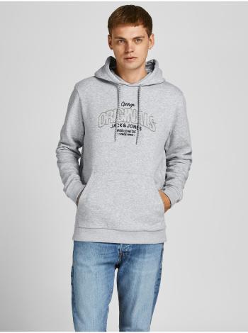 Světle šedá mikina s kapucí Jack & Jones Surface