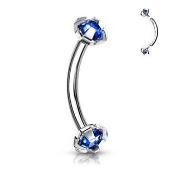 Šperky4U Piercing do obočí s vnitřním závitem - OB01005-B