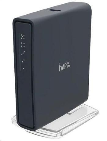 MikroTik hAP ac lite (tower), 650MHz CPU, 64MB RAM, 5xLAN, 2.4+5GHz (802.11b/g/n/ac), vč. L4, RB952Ui-5ac2nD-TC