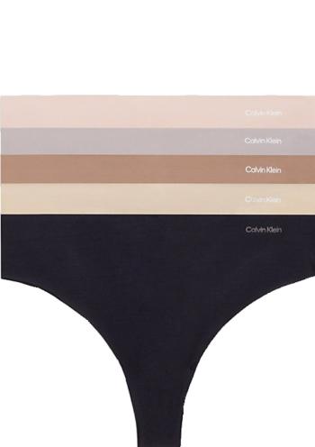 Dámské tanga Calvin Klein QD3556E NP1 5Pack L Dle obrázku