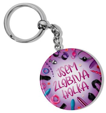 Kulatá klíčenka Zlobivá holka