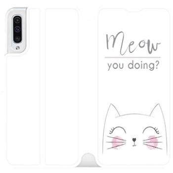 Flipové pouzdro na mobil Samsung Galaxy A50 - M098P Meow you doing? (5903226860265)