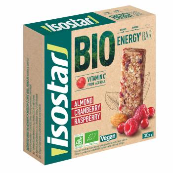 Isostar BIO Energy Bar Tyčinka Maliny/Brusinky 3x30 g