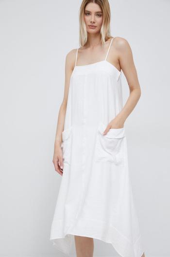 Šaty Dkny bílá barva, mini