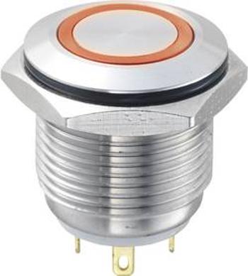 Tlačítko GQ16F-10E/J/R/12V, 16 mm, 48 V/DC, 2 A, pájené, 1x vyp/(zap)