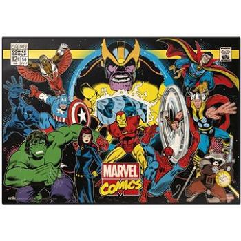 Marvel Comics: Retro koláž  - podložka na stůl (8435497217969)