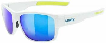 UVEX ESNLT Spirit Urban White Mat/Mirror Blue Cyklistické brýle