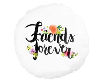 Kulatý polštář Friends forever