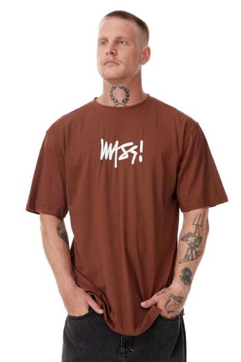 Mass Denim Signature 3D T-shirt brown - 2XL
