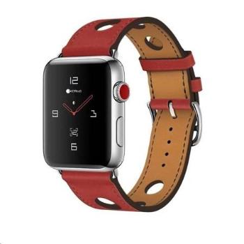 Coteetci kožený řemínek pro Apple Watch 38 / 40mm červená WH5220-RD