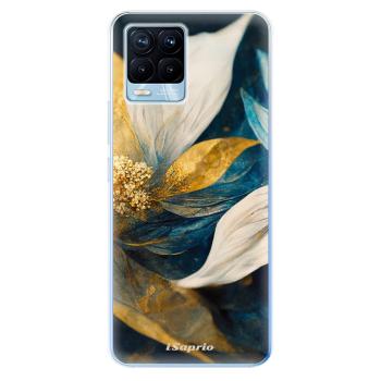 Odolné silikonové pouzdro iSaprio - Gold Petals - Realme 8 / 8 Pro