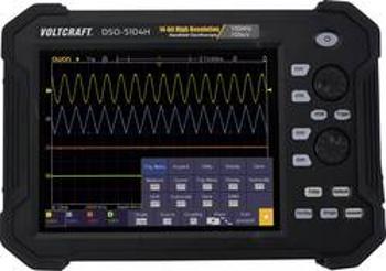 Ruční osciloskop VOLTCRAFT DSO-5104H, 100 MHz, 4kanálový, s pamětí (DSO), ruční provedení