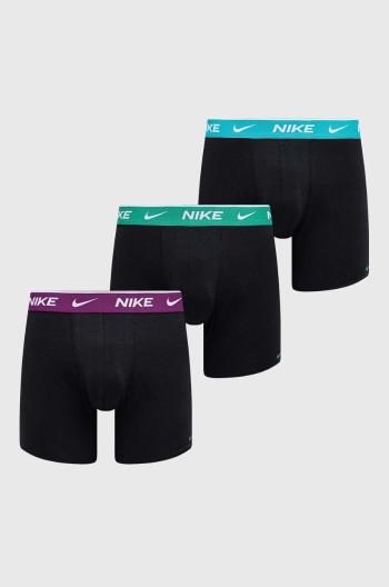 Boxerky Nike 3-pack pánské, černá barva, KE1007