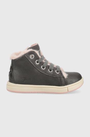 Dětské sneakers boty Geox Trottola šedá barva