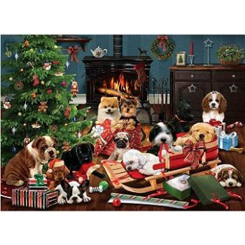 Cobble Hill Puzzle Vánoční štěňata 500 dílků (625012850551)